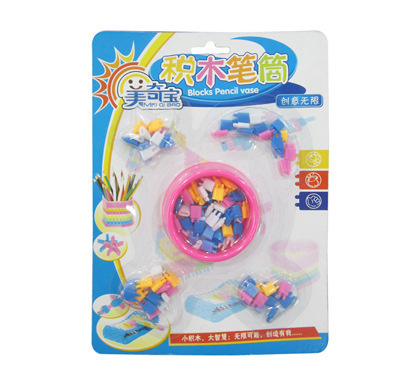 幼儿园教具 儿童智力手工DIY 创意积木笔筒 拼插益智玩具礼品赠品 - 幼儿园教具 儿童智力手工DIY 创意积木笔筒 拼插益智玩具礼品赠品厂家 - 幼儿园教具 儿童智力手工DIY 创意积木笔筒 拼插益智玩具礼品赠品价格 - 汕头市澄海区博远电子玩具厂 - 